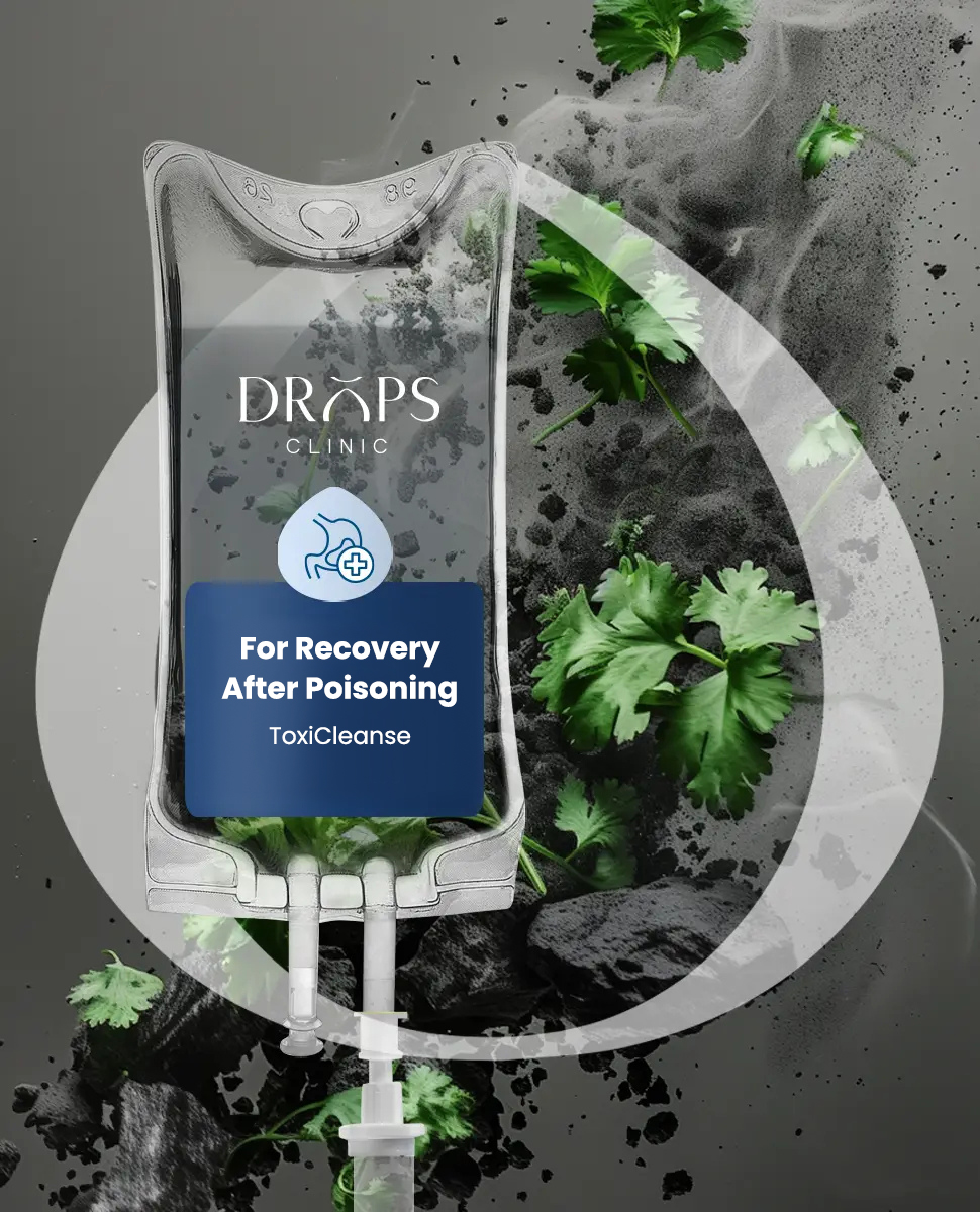 Intravenous therapy for recovery after poisoning